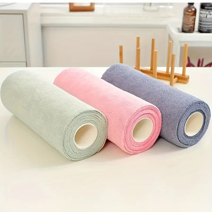 Reusable Microfiber Cleaning Cloth Roll
