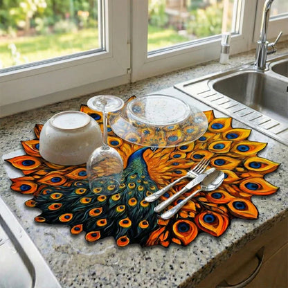 Peacock Elegance Mat - Buy 1 Get 1 Free
