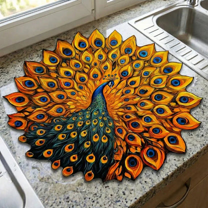 Peacock Elegance Mat - Buy 1 Get 1 Free