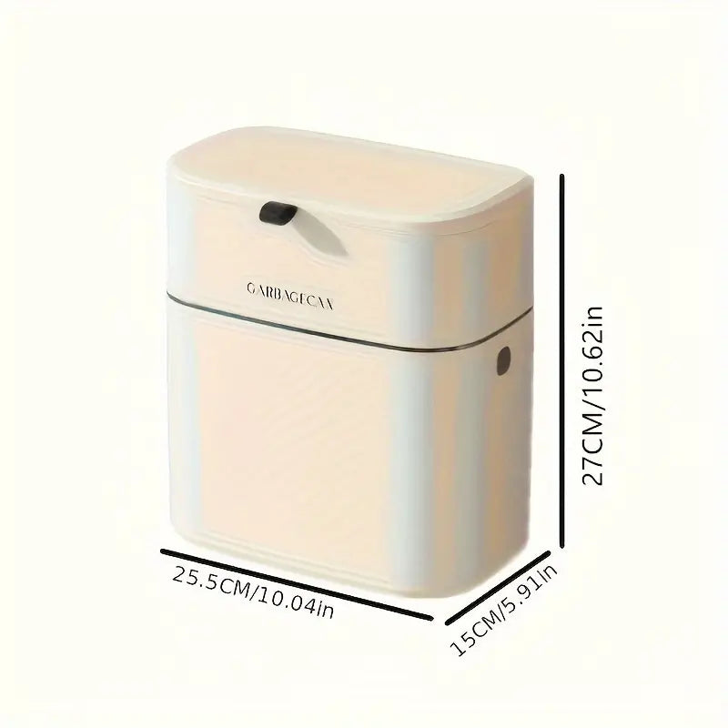 Wall-Mounted Waste Bin Lidded Trash Can